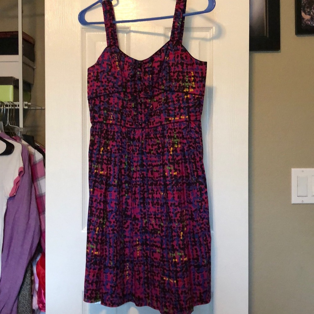 Kensie Girl Magenta Polka Dot Dress